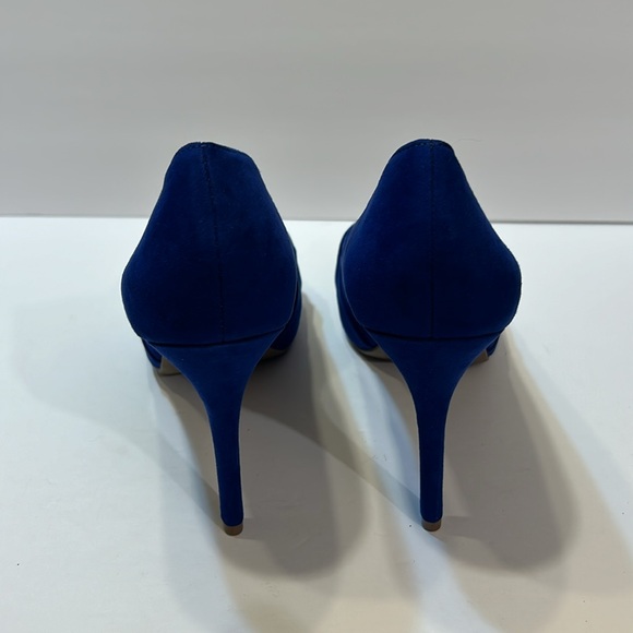 Christian Siriano for Payless Blue Faux Suede Heels Women’s 13 - Picture 3 of 4